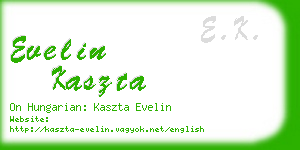 evelin kaszta business card